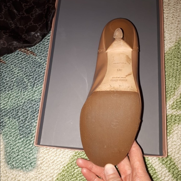 Miu miu kitten heel, beige patent leather - Picture 3 of 3